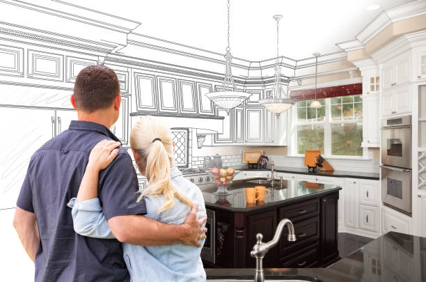 Professional Kitchen Island Installation technician working in Schwenksville, PA